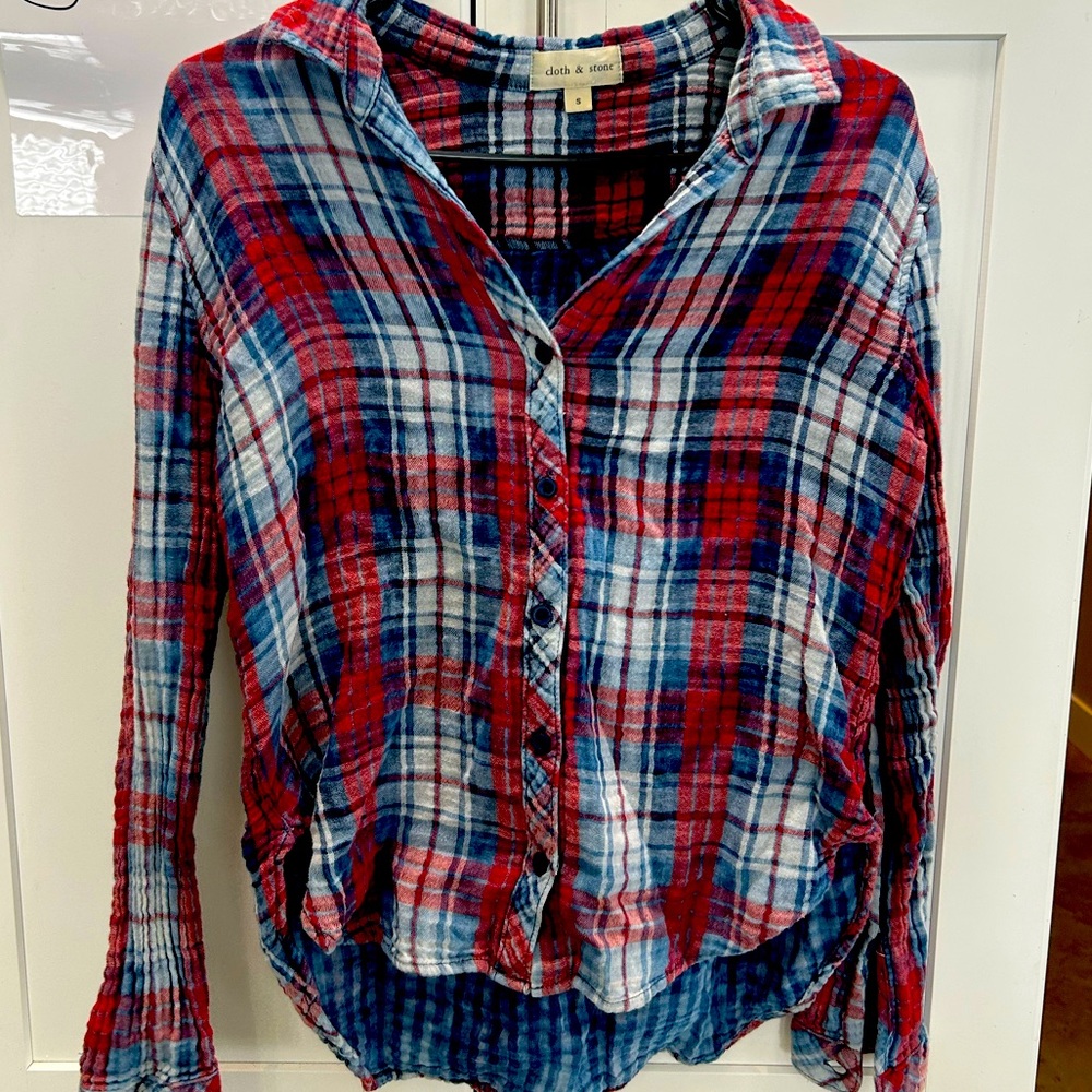 Super Soft!  Plaid Flannel Women’s Small